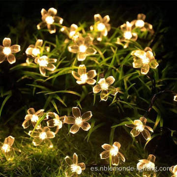 Luz de decoración del jardín de guirnaldas de Navidad